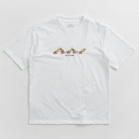 Magenta Groove T-Shirt in White thumbnail