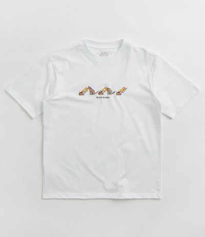 Magenta Groove T-Shirt in White