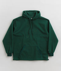 Magenta Loop Fleece Hoodie in Green