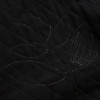 Magenta Lunar Quilted High Neck Sweatshirt - Black thumbnail