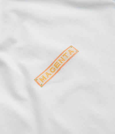Magenta Mosaic T-Shirt in White