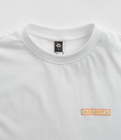 Magenta Mosaic T-Shirt in White