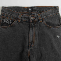 Magenta OG 2 Tone Jeans - Distressed Black Denim / Off White thumbnail