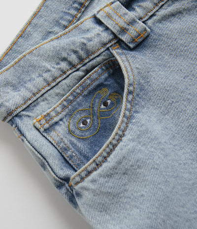 Magenta OG Denim Pants in Washed Blue