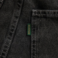Magenta OG Stitch Jeans in Distressed Black Denim thumbnail
