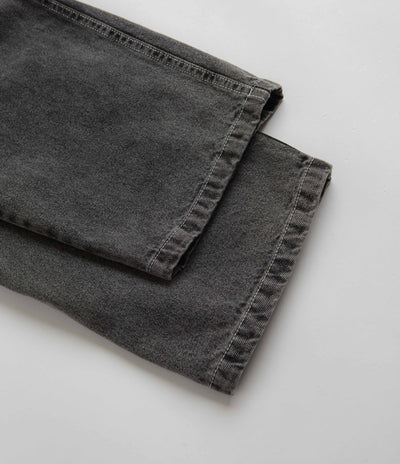 Magenta OG Stitch Jeans - Distressed Black Denim