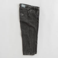 Magenta OG Stitch Jeans in Distressed Black Denim thumbnail