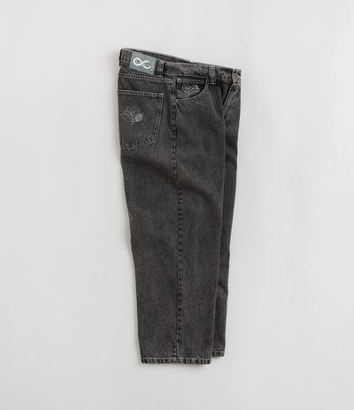 Magenta OG Stitch Jeans in Distressed Black Denim