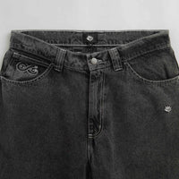 Magenta OG Stitch Jeans - Distressed Black Denim thumbnail