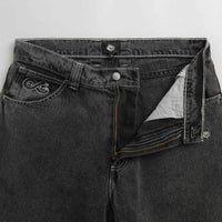 Magenta OG Stitch Jeans in Distressed Black Denim thumbnail