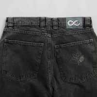 Magenta OG Stitch Jeans - Distressed Black Denim thumbnail