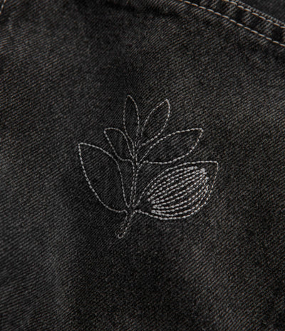 Magenta OG Stitch Jeans in Distressed Black Denim