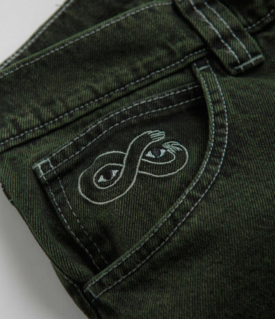 Magenta OG Stitch Jeans - Green Denim