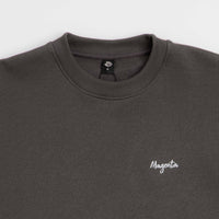 Magenta Script Crewneck Sweatshirt - Dark Charcoal thumbnail