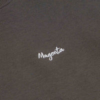 Magenta Script Crewneck Sweatshirt - Dark Charcoal thumbnail