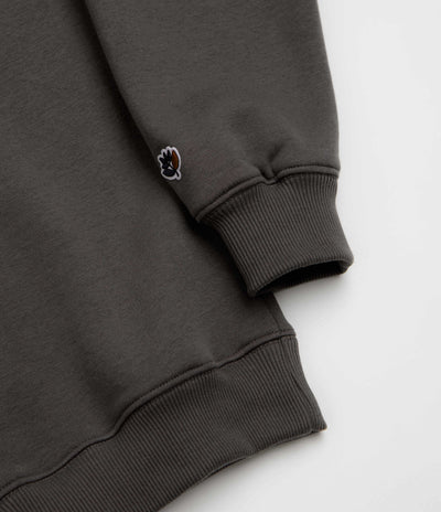 Magenta Script Crewneck Sweatshirt - Dark Charcoal