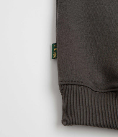Magenta Script Crewneck Sweatshirt - Dark Charcoal