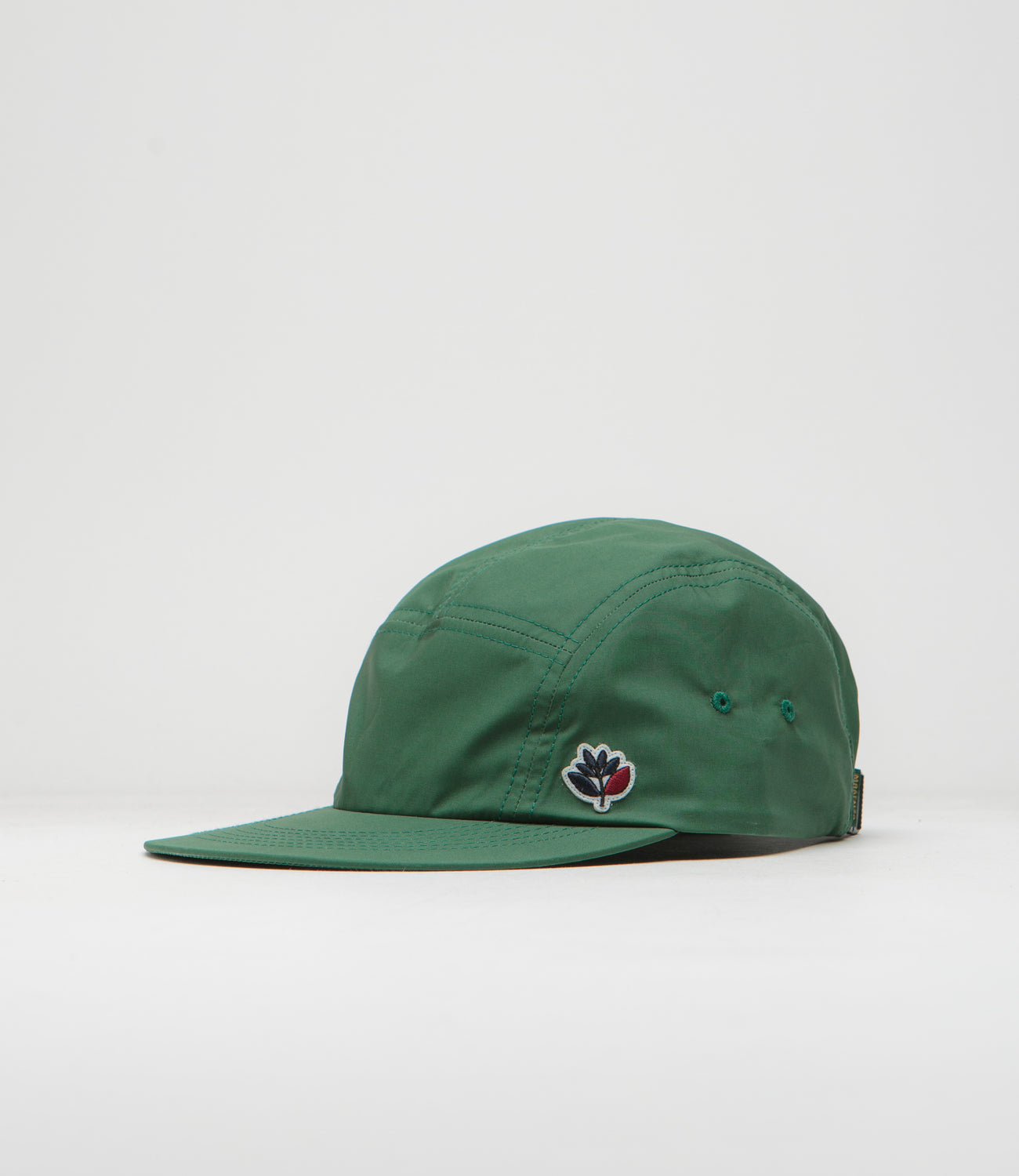 Magenta Smash 5 Panel Cap - Green | Flatspot