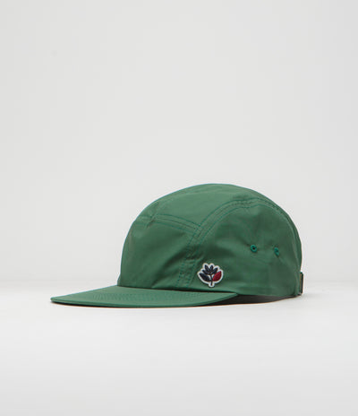 Magenta Smash 5 Panel Cap - Green