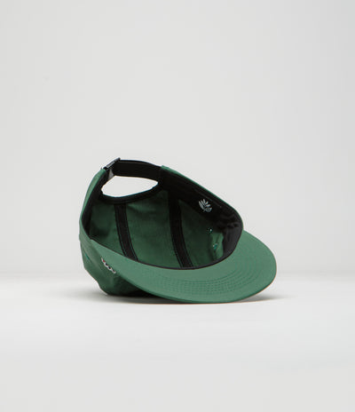 Magenta Smash 5 Panel Cap in Green