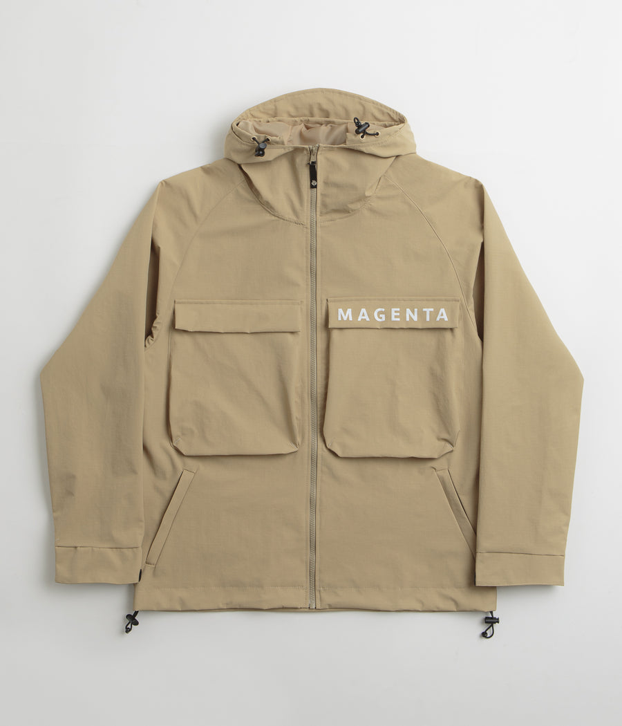 Magenta Storm Parka in Beige