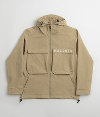 Magenta Storm Parka in Beige