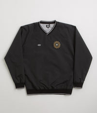 Magenta Tres Tech V Neck Sweatshirt in Black