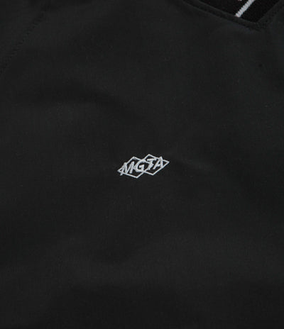 Magenta Tres Tech V Neck Sweatshirt - Black