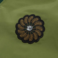 Magenta Tres Tech V Neck Sweatshirt in Forest Green thumbnail