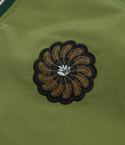 Magenta Tres Tech V Neck Sweatshirt in Forest Green