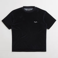 Magenta Velours T-Shirt in Navy thumbnail