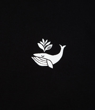 Magenta Whale Plant T-Shirt - Black