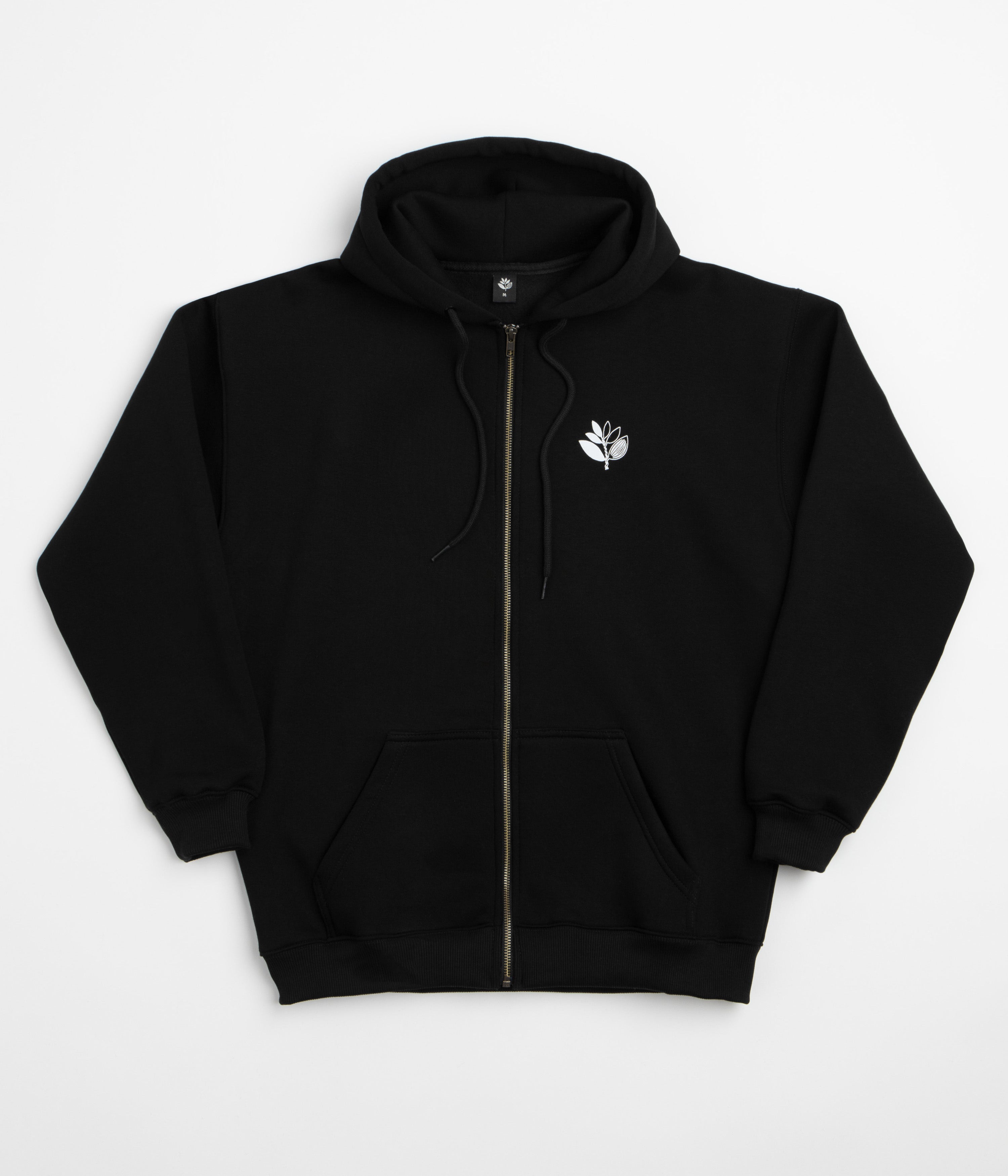 Magenta Yin Full Zip Hoodie - Black