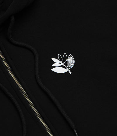 Magenta Yin Full Zip Hoodie - Black