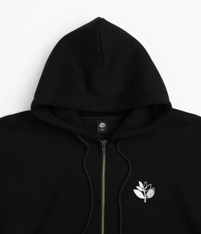 Magenta Yin Full Zip Hoodie - Black