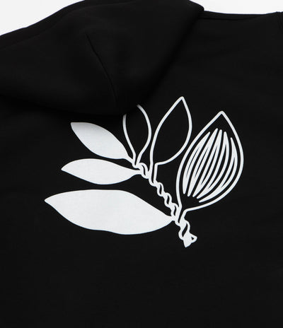 Magenta Yin Full Zip Hoodie - Black