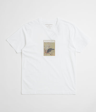 Maharishi Black Crow White Heron T-Shirt in White