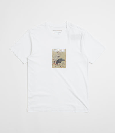 Maharishi Black Crow White Heron T-Shirt in White