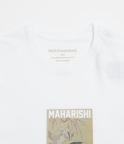 Maharishi Black Crow White Heron T-Shirt in White