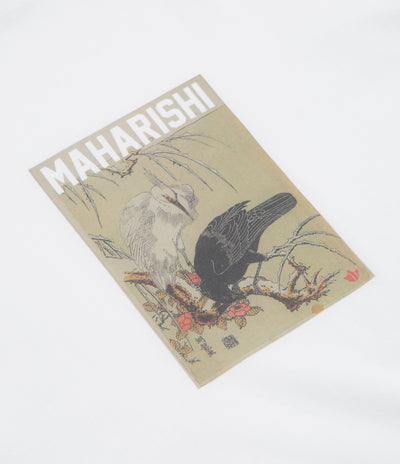 Maharishi Black Crow White Heron T-Shirt in White