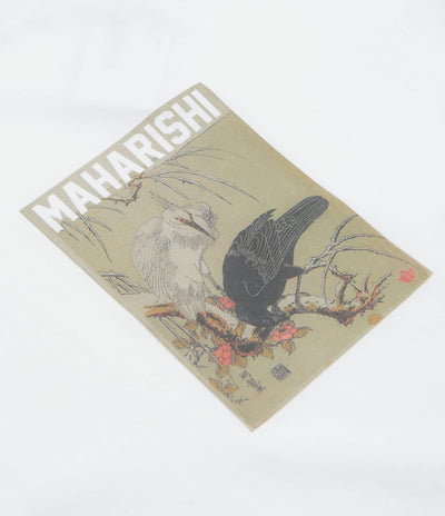Maharishi Black Crow White Heron T-Shirt in White