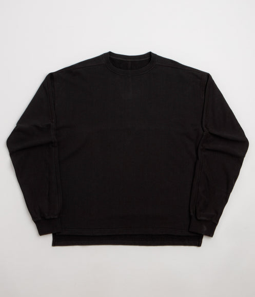 Maharishi Hemp Cotton Kurta Crewneck Sweatshirt - Black