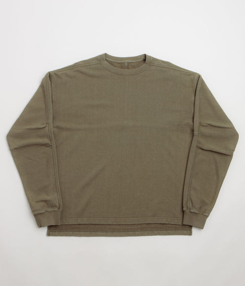 Maharishi Hemp Cotton Kurta Crewneck Sweatshirt - Olive