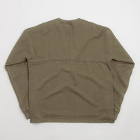 Maharishi Hemp Cotton Kurta Crewneck Sweatshirt - Olive thumbnail