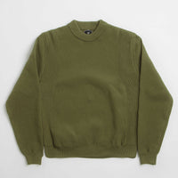 Maharishi Knitted Crewneck Sweatshirt in Olive thumbnail