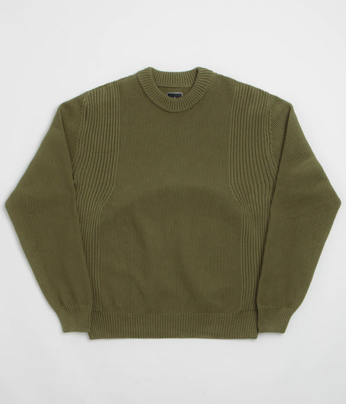 Maharishi Knitted Crewneck Sweatshirt - Olive