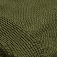 Maharishi Knitted Crewneck Sweatshirt in Olive thumbnail