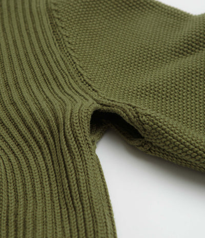 Maharishi Knitted Crewneck Sweatshirt in Olive