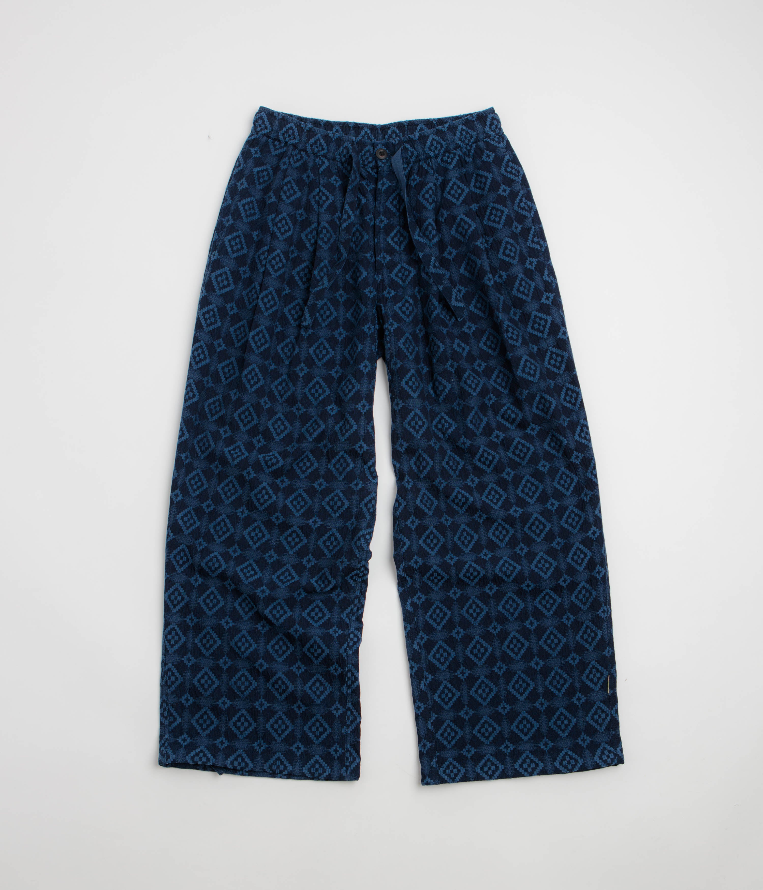 Maharishi Komon Aizome Loose Track Pants - Blue
