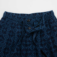 Maharishi Komon Aizome Loose Track Pants - Blue thumbnail